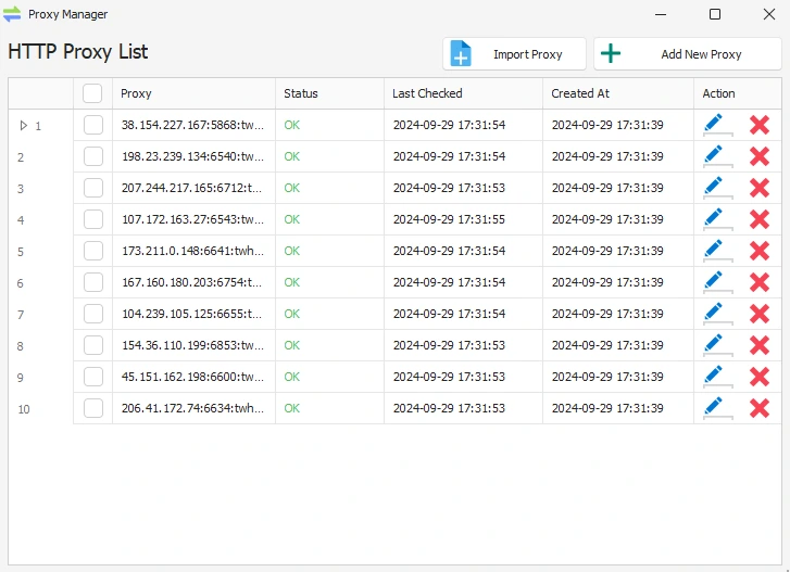 Proxy Manager Feature